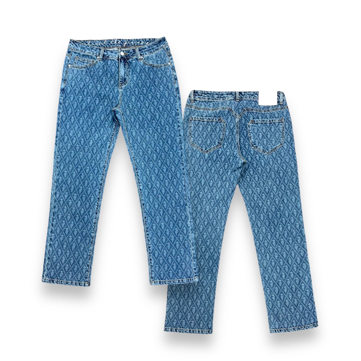 tREv Monogram Jeans - Straight Leg