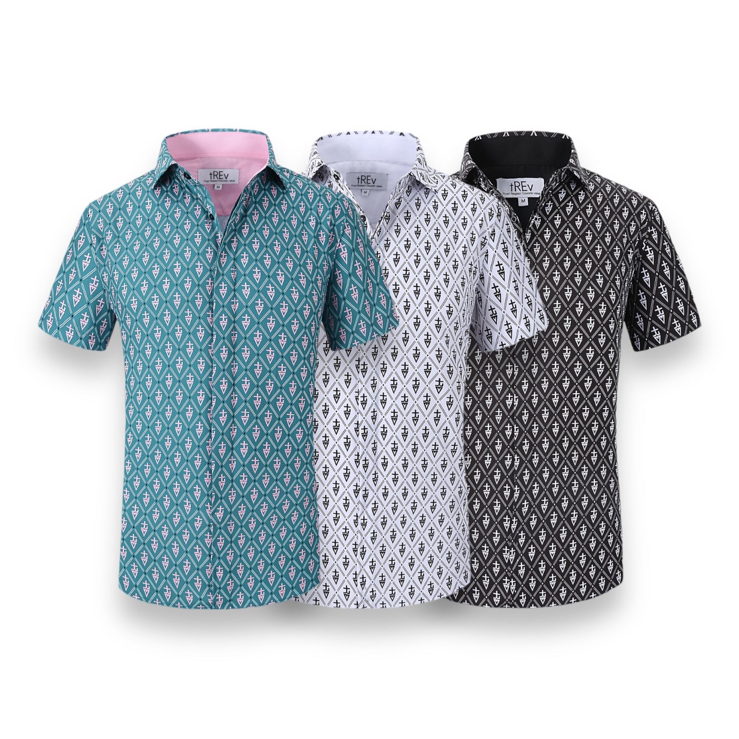 tREv Mirage Button Up - Short Sleeve