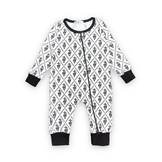tREv Monogram Onesie